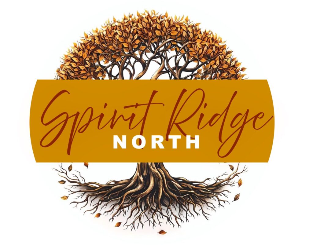 spirit-ridge-north-logo-with tree with leaves and roots