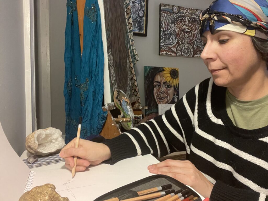 josi-divination-sketching